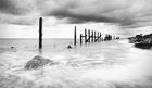 The old sea defences, Happisburgh